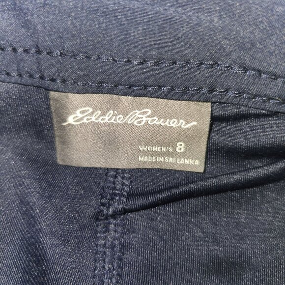 Eddie Bauer Womens Adventurer 2.0 Skort Size 8 Navy Blue pockets 2539 - Picture 5 of 9